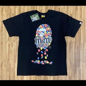 Bape x M&M black tee